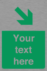 Custom Safe condition: Green Down right arrow